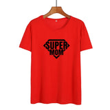 2019 New Summer Cotton T-shirt Women Tops Super Mom Slogan New Mother Gift Fashion Mom T Shirt Funny Momlife Saying Tshirt - Viva Shirt