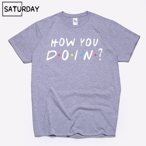 Men's Tv Friends Harajuku Funny Cotton T Shirts Unisex Summer Workout Tshirts Women Hip Hop Tops Boyfriend Gift - Viva Shirt