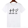 2019 New Fashion shirts Fashion Faith Hope Love Letters Print Tops Tshirt Funny Christianity God Tee Gift - Viva Shirt