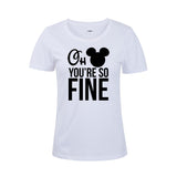 New Mouse Mickey Couple T-shirt Oh You Are So Fine/I'm Fine Funny Matching Shirts Valentines Shirt Gift For Lover - Viva Shirt