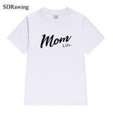 Mom Life Shirt Mothers Day Gift Womens T Shirt Mom Life Tee Graphic Tees summer casual Female Tops drop ship - Viva Shirt
