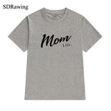 Mom Life Shirt Mothers Day Gift Womens T Shirt Mom Life Tee Graphic Tees summer casual Female Tops drop ship - Viva Shirt