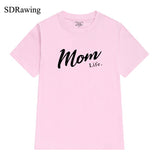 Mom Life Shirt Mothers Day Gift Womens T Shirt Mom Life Tee Graphic Tees summer casual Female Tops drop ship - Viva Shirt