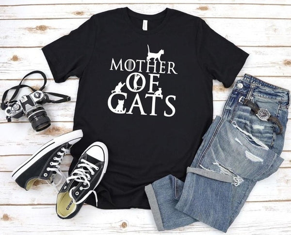 Mother of Cats Print Women tshirt Cotton Casual Funny t shirt Gift 90s Lady Yong Girl Drop Ship S-866 - Viva Shirt