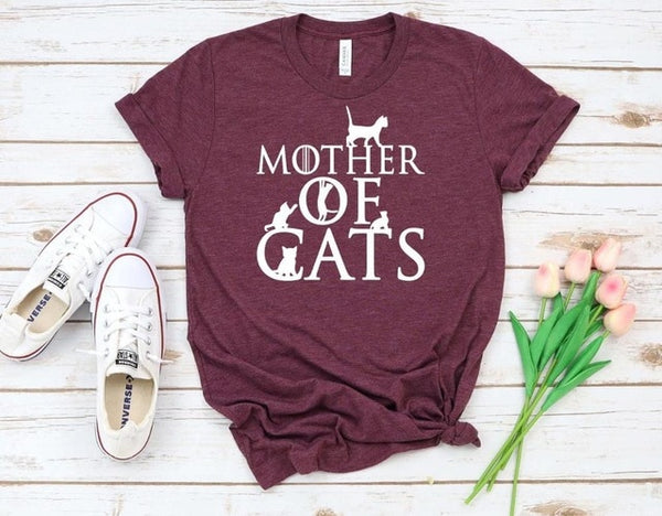 Mother of Cats Print Women tshirt Cotton Casual Funny t shirt Gift 90s Lady Yong Girl Drop Ship S-866 - Viva Shirt