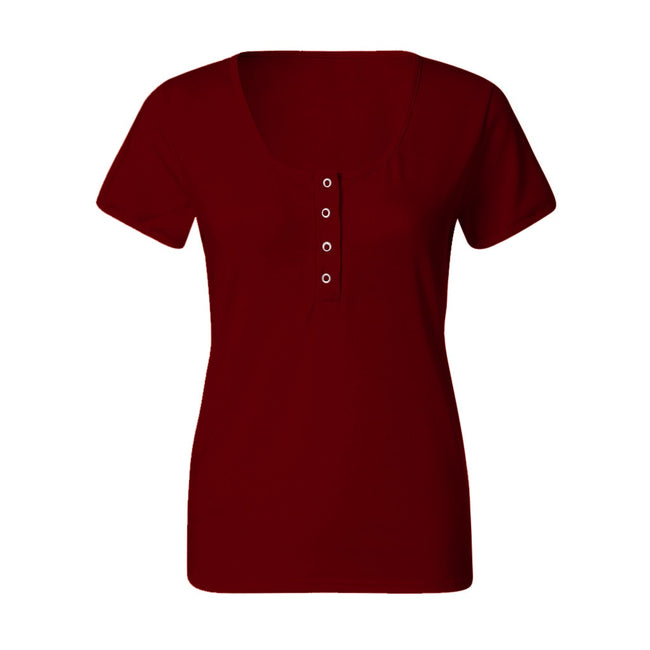 Womens Sexy Off Shoulder Casual Summer T-Shirt Top Ladies Deep V-neck Club T-Shirt Vest Short Sleeve Crop Cami Tops Hot Sales - Viva Shirt