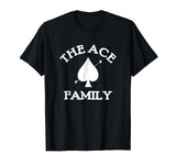The ACE Family Logo Black T-Shirt Gift Mens 2019 fashionable Brand 100%cotton Printed Round Neck T-shirts cheap wholesale - Viva Shirt