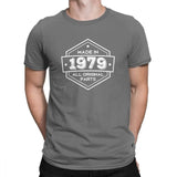 Birthday T Shirts Made In 1979 All Original Part Anniversary Birth T-shirt  Gifts Men Casual 100% Cotton Short Sleeves Tee Shirt - Viva Shirt