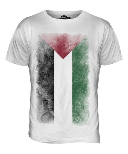 PALESTINE FADED FLAG MENS T-SHIRT TEE TOP FILAST?N PALESTINIAN GIFT SHIRT - Viva Shirt