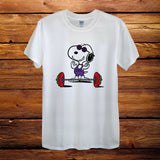 Sport Man Snoopie Dog Peanuts Gift Fun Top Design T-Shirt Men Unisex Women FittedMale Hip Hop funny Tee Shirts cheap wholesale - Viva Shirt