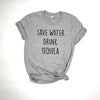 Save water drink tequila funny quote T shirt drinking shirt party shirt Christmas party gift drink wine vodka beer tops - Viva Shirt