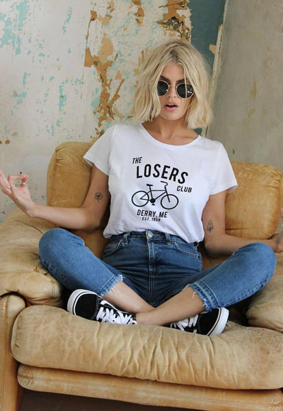 The Losers Club Shirts Stephen Kings It Pennywise T-shirt You'll Float Too Creepy Clown Tees Women Funny Men t shirt Ladies Gift - Viva Shirt