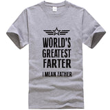 2018 New Summer Mens T Shirts Worlds Greatest Farter Funny Fathers Day Tshirt New Dad Gift Tee  Humor Tee Shirt  Summer Tops - Viva Shirt