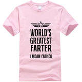 2018 New Summer Mens T Shirts Worlds Greatest Farter Funny Fathers Day Tshirt New Dad Gift Tee  Humor Tee Shirt  Summer Tops - Viva Shirt