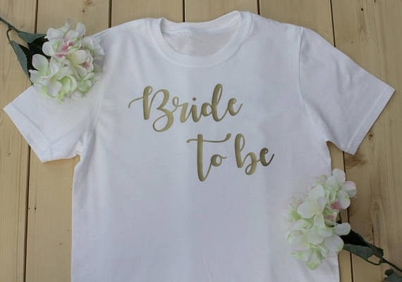 Bride to be bride squad t-shirt romantic gift for her women fashion cotton beautiful tees Bridesmaid Shirts Bachelorette Party - Viva Shirt