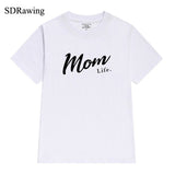 Mom Life Shirt Mothers Day Gift Womens T Shirt Mom Life Tee Graphic Tees summer casual Female Tops drop ship - Viva Shirt