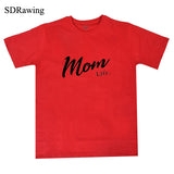Mom Life Shirt Mothers Day Gift Womens T Shirt Mom Life Tee Graphic Tees summer casual Female Tops drop ship - Viva Shirt