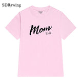 Mom Life Shirt Mothers Day Gift Womens T Shirt Mom Life Tee Graphic Tees summer casual Female Tops drop ship - Viva Shirt