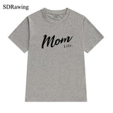 Mom Life Shirt Mothers Day Gift Womens T Shirt Mom Life Tee Graphic Tees summer casual Female Tops drop ship - Viva Shirt