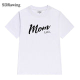 Mom Life Shirt Mothers Day Gift Womens T Shirt Mom Life Tee Graphic Tees summer casual Female Tops drop ship - Viva Shirt