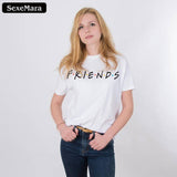 SexeMara Fashion Brand T Shirt Women Short Sleeve Friends TV Show Shirts Blank Gift Hipster Adult T-Shirt Camisetas - Viva Shirt