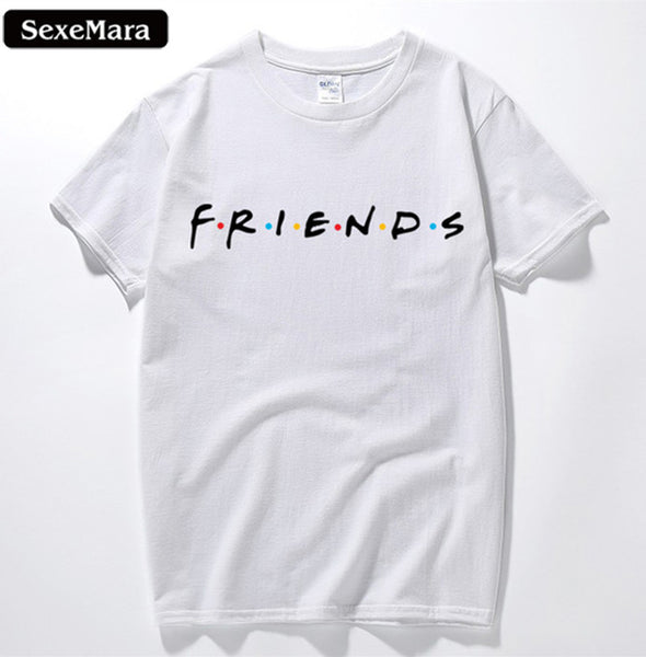 SexeMara Fashion Brand T Shirt Women Short Sleeve Friends TV Show Shirts Blank Gift Hipster Adult T-Shirt Camisetas - Viva Shirt