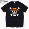 Men's One Piece Luffy Harajuku Funny Cotton T Shirts Unisex Summer Cotton Workout Tshirts Anime Tops Boyfriend Gift - Viva Shirt