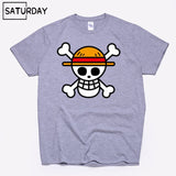 Men's One Piece Luffy Harajuku Funny Cotton T Shirts Unisex Summer Cotton Workout Tshirts Anime Tops Boyfriend Gift - Viva Shirt