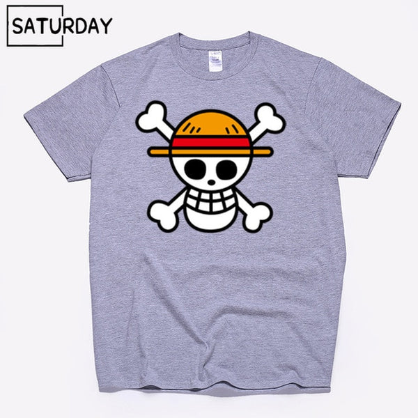 Men's One Piece Luffy Harajuku Funny Cotton T Shirts Unisex Summer Cotton Workout Tshirts Anime Tops Boyfriend Gift - Viva Shirt