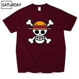 Men's One Piece Luffy Harajuku Funny Cotton T Shirts Unisex Summer Cotton Workout Tshirts Anime Tops Boyfriend Gift - Viva Shirt