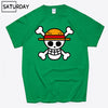 Men's One Piece Luffy Harajuku Funny Cotton T Shirts Unisex Summer Cotton Workout Tshirts Anime Tops Boyfriend Gift - Viva Shirt