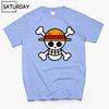Men's One Piece Luffy Harajuku Funny Cotton T Shirts Unisex Summer Cotton Workout Tshirts Anime Tops Boyfriend Gift - Viva Shirt