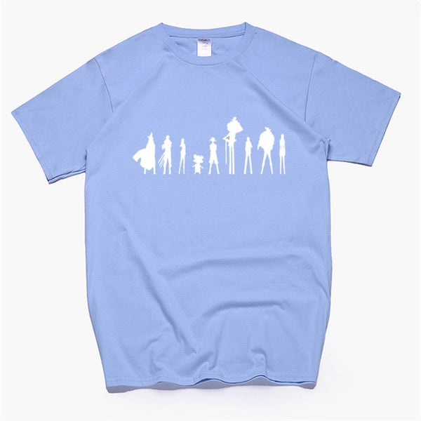 Men's One Piece Luffy Harajuku Funny Cotton T Shirts Unisex Summer Cotton Workout Tshirts Anime Tops Boyfriend Gift - Viva Shirt