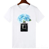 Vogue Style Women Round Neck White T-shirt Harajuku Short Sleeve Top Tees Girlfriend Gift - Viva Shirt