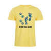 Never Walk Alone Tropical Flower T-shirt Dog Lover Shirt Foot Dog Shirt Tropical Flower gift Cotton Top Tees - Viva Shirt