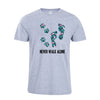 Never Walk Alone Tropical Flower T-shirt Dog Lover Shirt Foot Dog Shirt Tropical Flower gift Cotton Top Tees - Viva Shirt